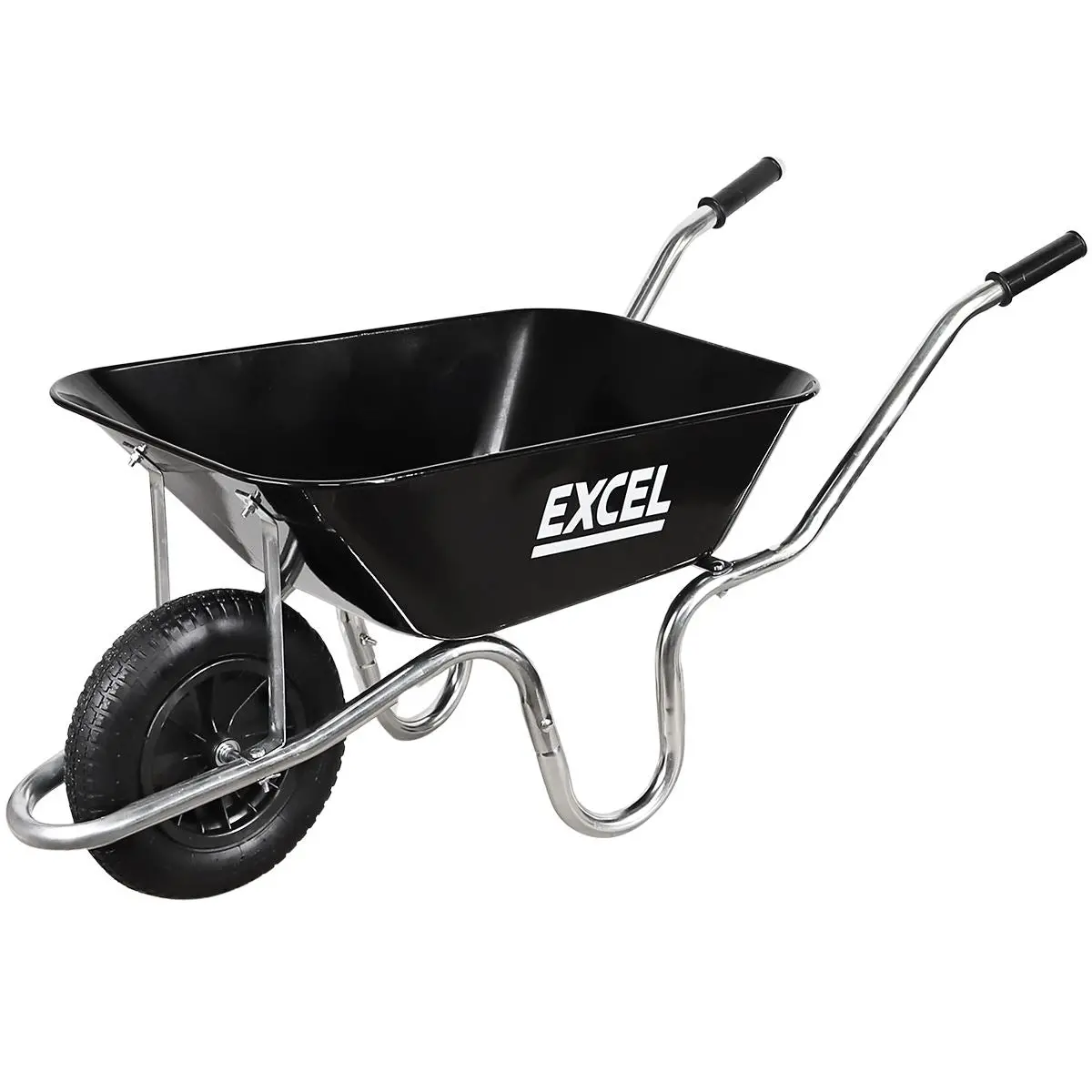 Excel 100L Wheelbarrow With Steel Tray 1