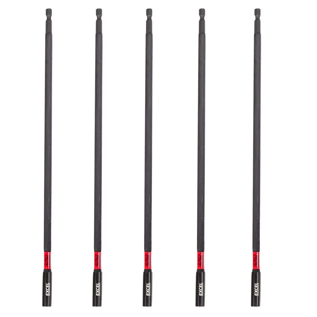 Excel 300Mm Magnetic Impact Bit Holder With Blister Card Pack Of 5 1