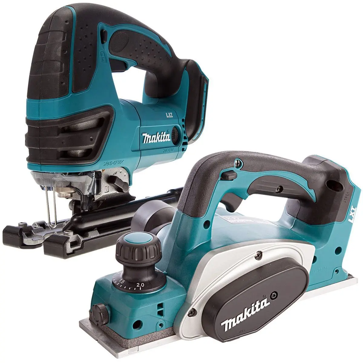 Makita 2 Piece 18V Lxt Jigsaw Cordless 82Mm Planer Body Only 1