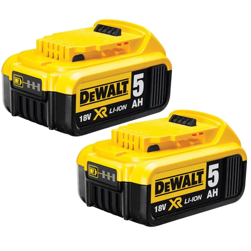 Dewalt Dcb184 18V Xr Li-Ion 5.0Ah Xr Slide Battery Twin Pack 1