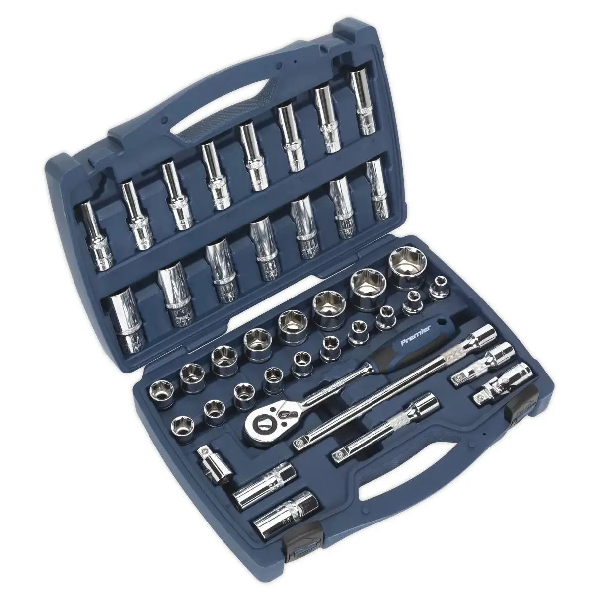 Sealey Ak8993 Socket Set 41Pc 1/2"Sq Drive 1