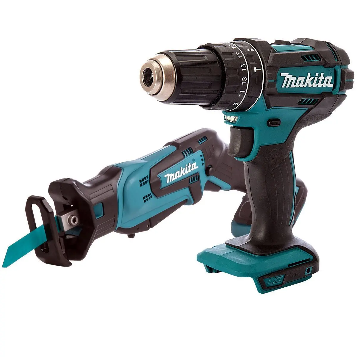 Makita 18V 2 Speed Combi Drill & Reciprocating Saw T4tkit-462 1