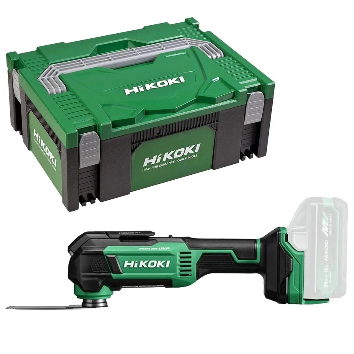 Hikoki Cv18dmaw2z 18V Brushless Starlock Max Multi Tool Body Only With Case 1