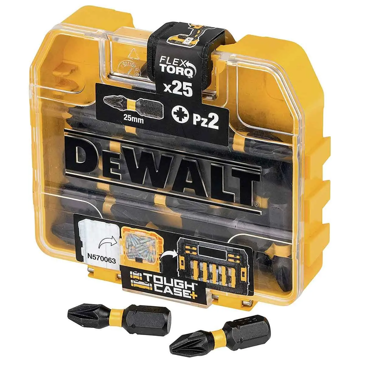 Dewalt Dt70556t-Qz Pz2 25Mm Extreme Impact Torsion Screwdriver Bit Box - Pack Of 25 1