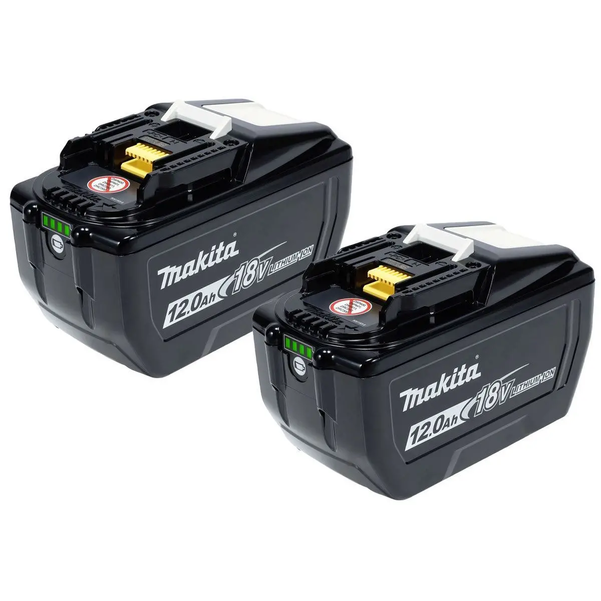 Makita Bl18120 18V Lxt Li-Ion 12.0Ah Genuine Battery 1915J2-8 Twin Pack 1