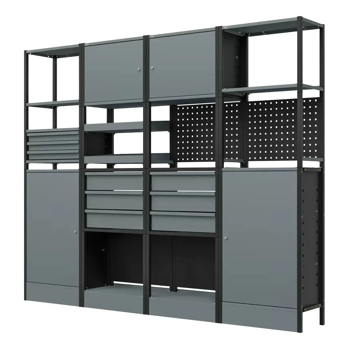 Sealey Apmrstack2 Modular Racking System Combo 2.32M Durable And Versatile Storage Solution For Workshop 1