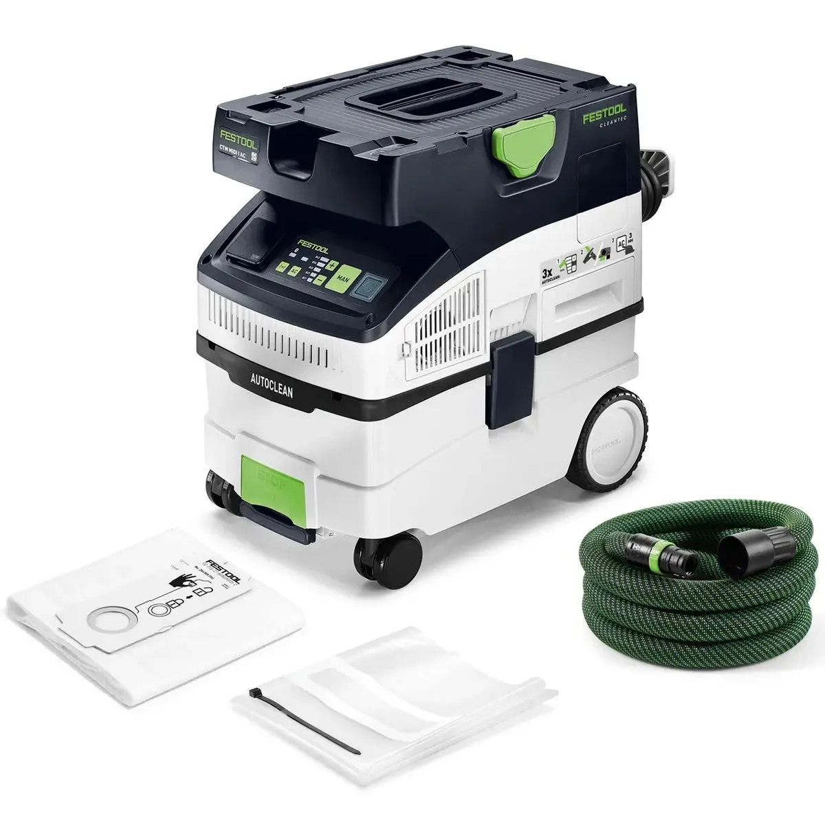 Festool Cleantec Ctm Midi I Ac M-Class Wet And Dry Mobile Dust Extractor 15L 230V Gb - 578554 1
