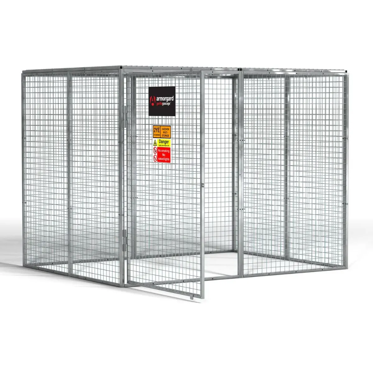 Armorgard Ggc10 Gorilla Gas Cage 2412Mm X 1866Mm X 1831Mm Heavy-Duty Secure Storage Solution For Gas Cylinders 1