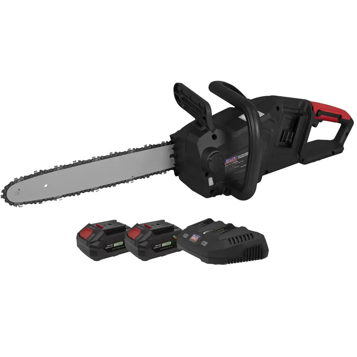 Sealey Cp40vcskit 40V 35Cm Cordless Chainsaw Kit With 2 Battries & Charger 1