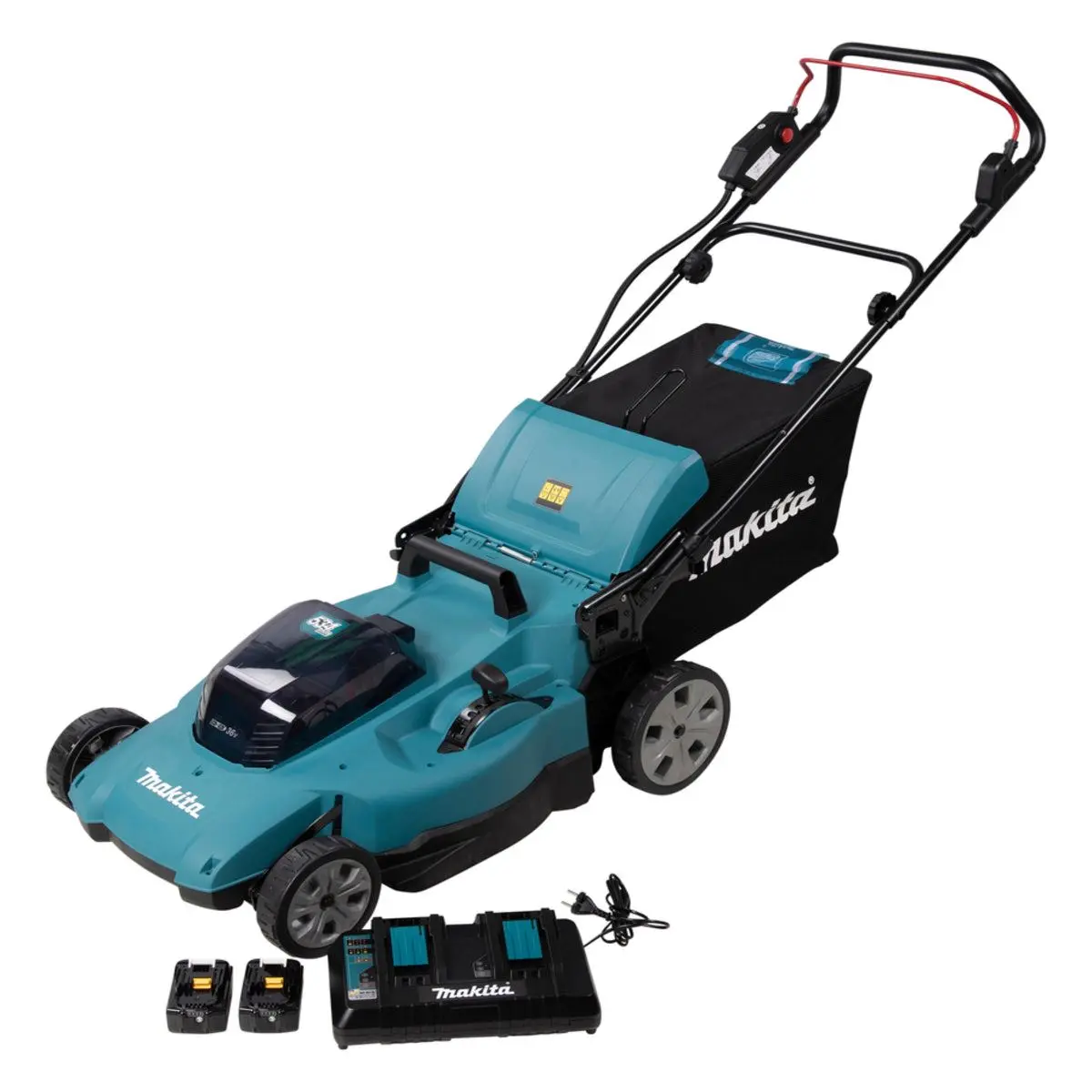 Makita Dlm538ct2 36V Lxt 530Mm Lawn Mower With 2 X 5.0Ah Batteries & Charger 1