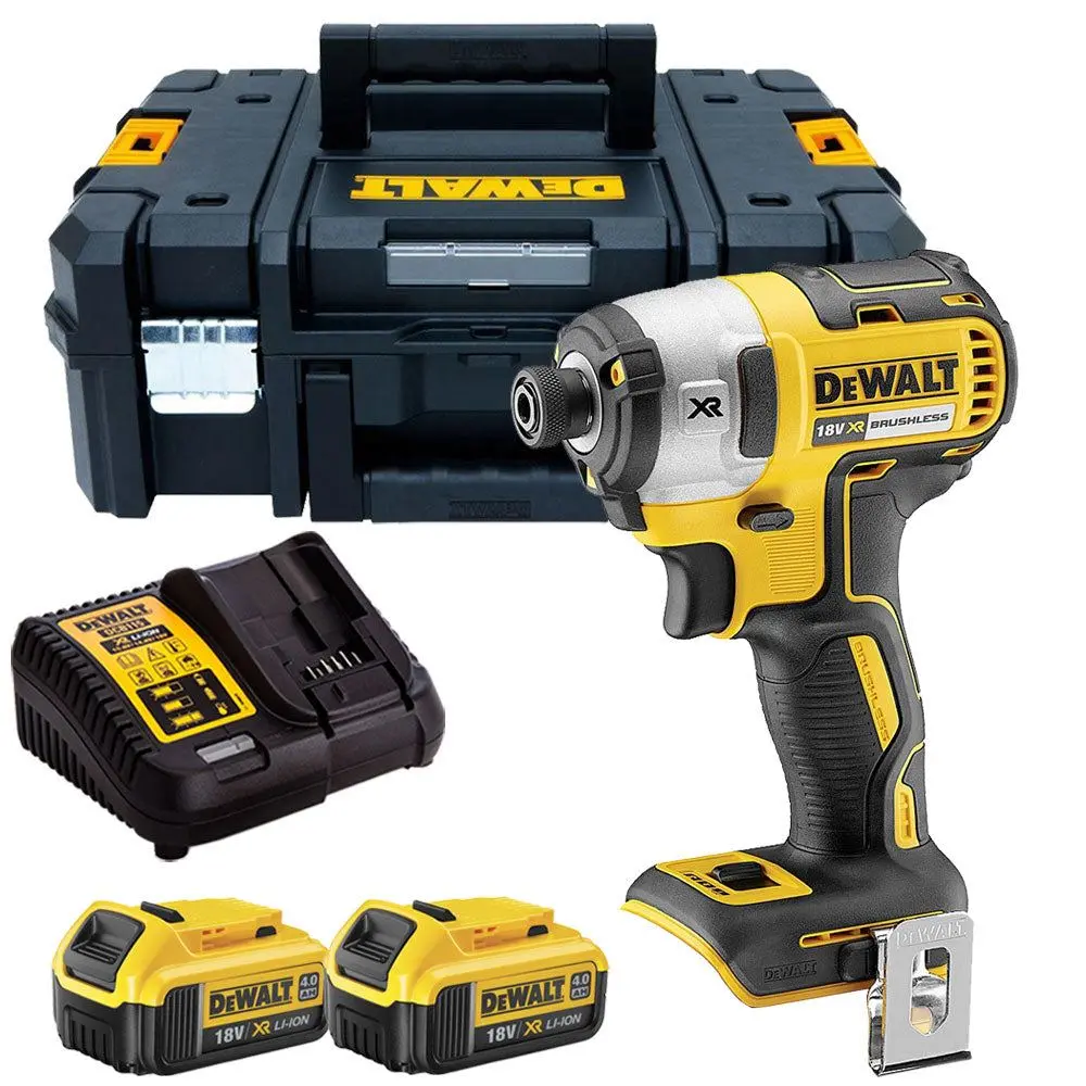 Dewalt Dcf887n 18V Brushless Impact Driver With 2 X 4.0Ah Batteries & Charger In Tstak 1
