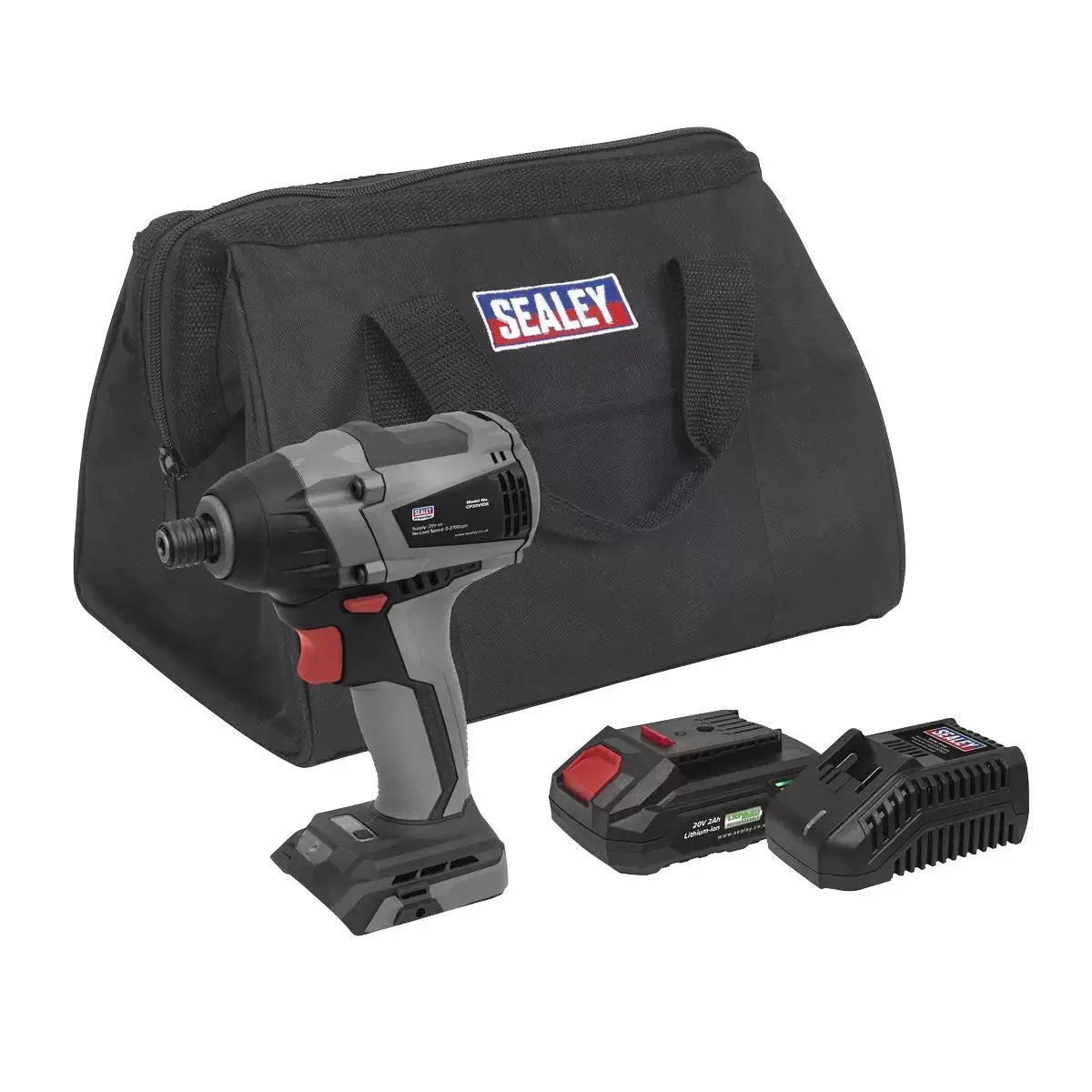 Sealey Cp20vidxkit1 20V 1/4"Hex Brushless Impact Driver Kit 1