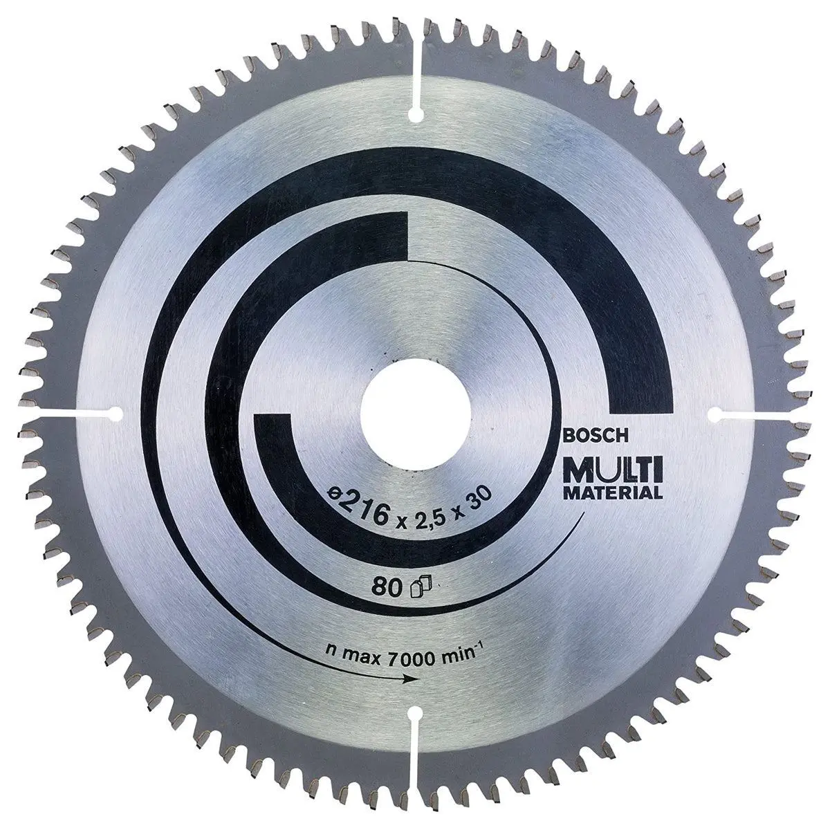 Bosch 216Mm 80T Multi Material Circular Saw Blade - 2608640447 1