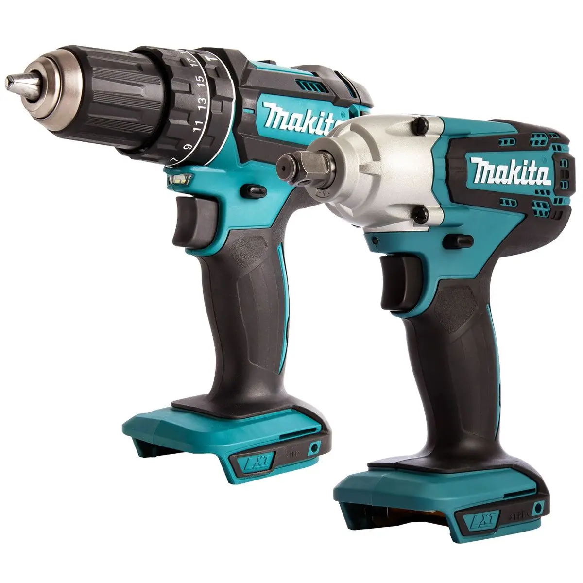 Makita 18V 2 Speed Combi Drill & 1/2" Square Impact Wrench T4tkit-456 1