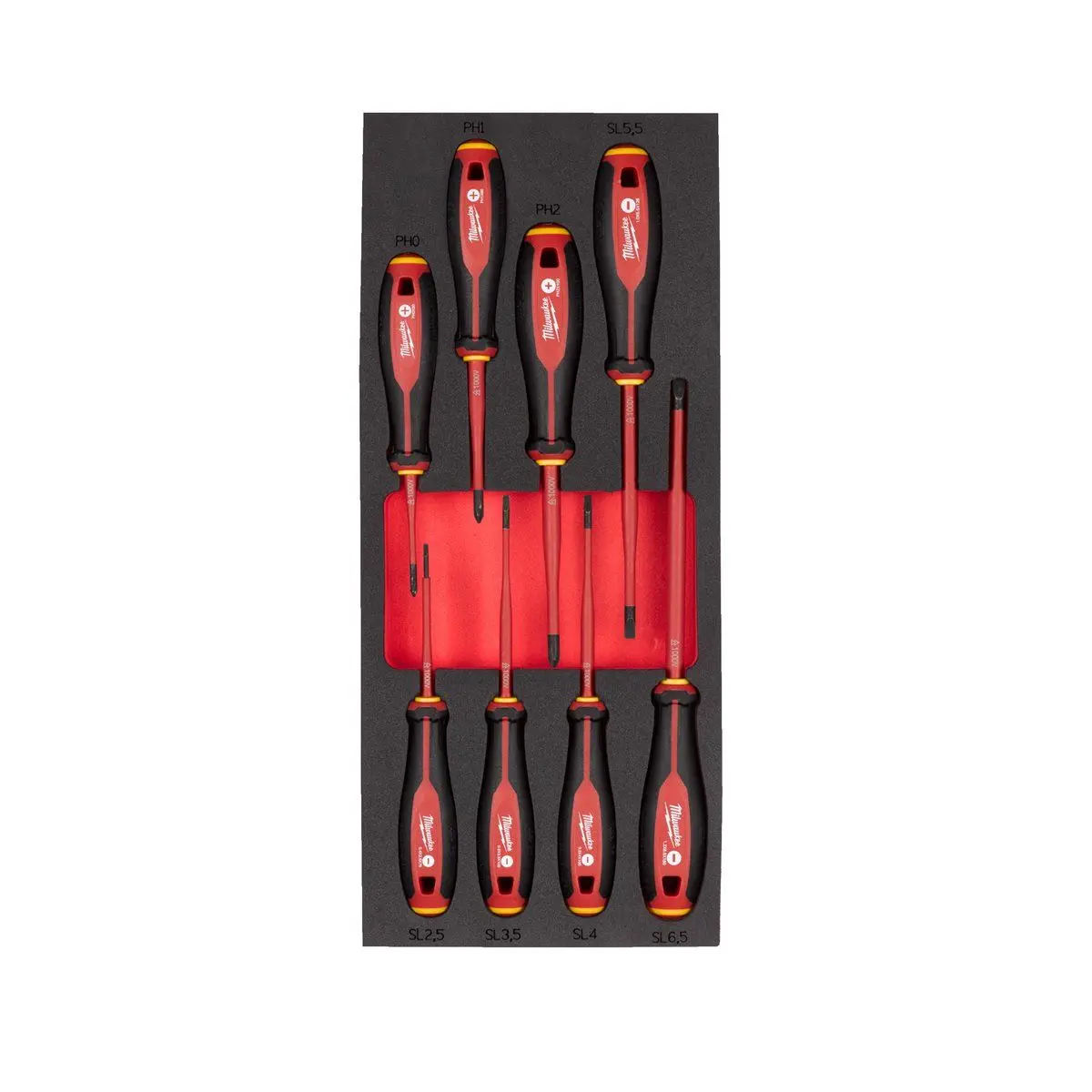 Milwaukee 8 Piece Vde Tri-Lobe Screwdriver Set In Foam Insert 4932493249 1