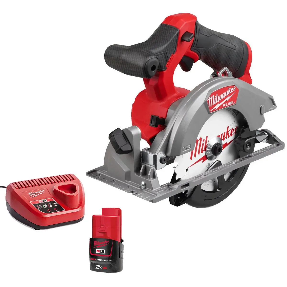 Milwaukee M12fcs442-0 12V Fuel Brushless Circular Saw With 1 X 2.0Ah Battery & Charger 1