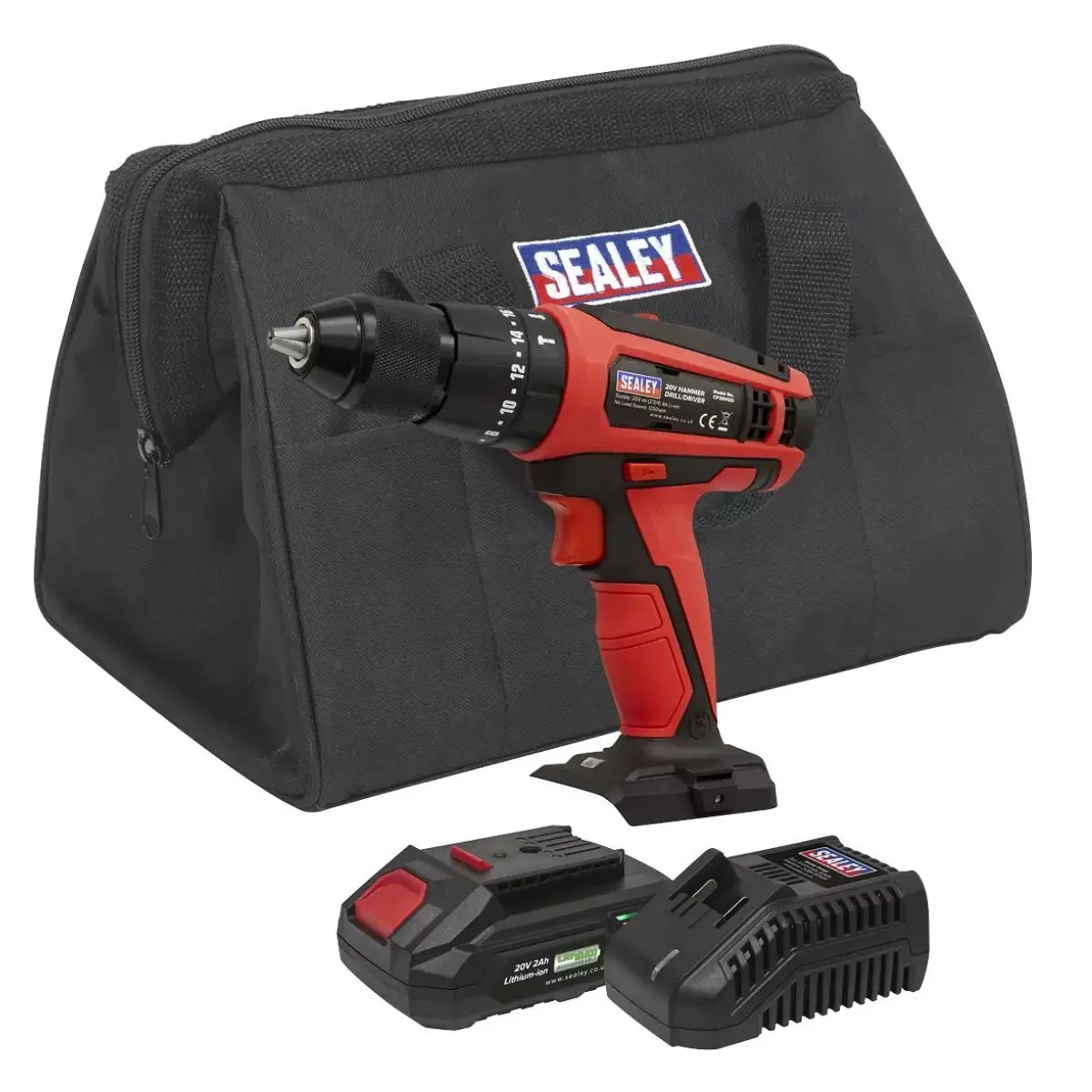 Sealey Cp20vddkit1 20V Combi Drill Kit With Battery & Charger 1