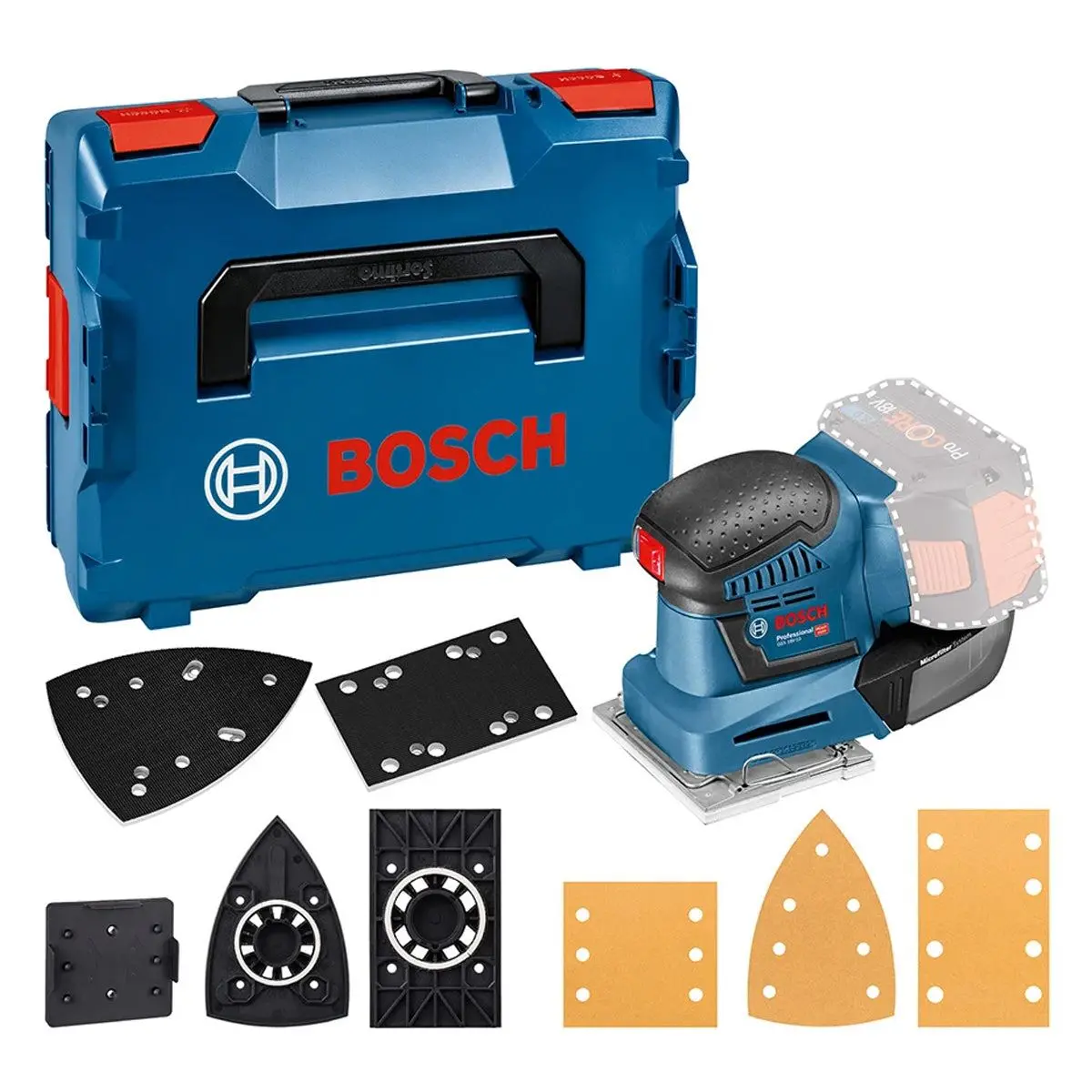 Bosch Gss 18V-10 Professional Orbital Sander With L-Boxx Body Only 6019D0202 1