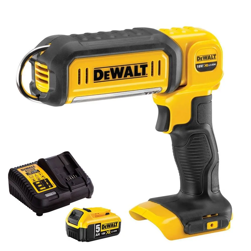 Dewalt Dcl050n 18V Handheld Led Work Light Torch With 1 X 5.0Ah Battery Charger 1