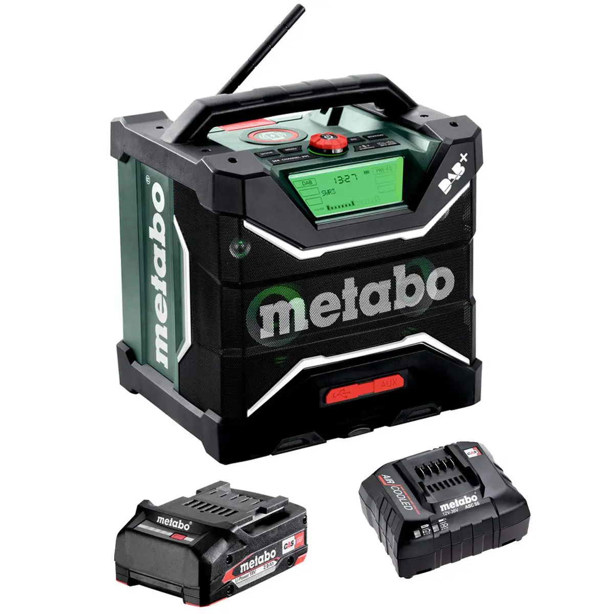 Metabo Rc 12-18 32W Bt Dab+ 12-18V Bluetooth Radio With 1 X 2.0Ah Battery & Charger 1