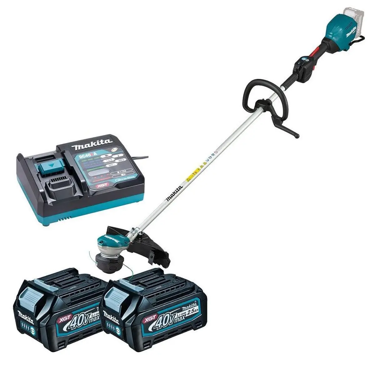 Makita Ur003gd202 40V Xgt Cordless Line Trimmer With 2 X 2.5Ah Battery & Charger 1