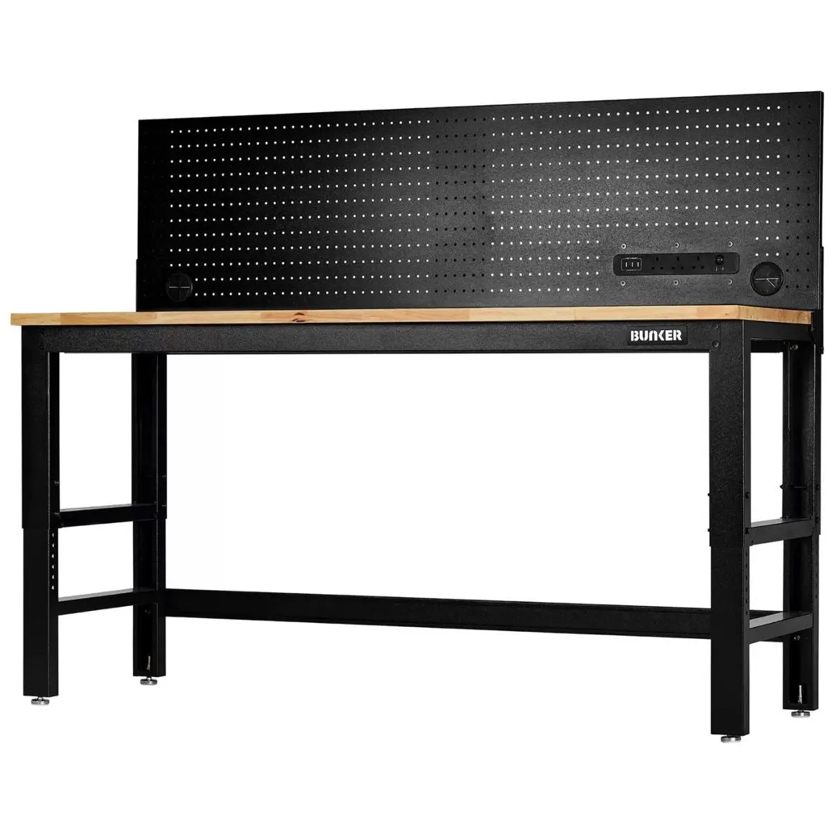 Draper B300-Wb72wpp Bunker 1830Mm Workbench With Hardwood Worktop & Power Pegboard 28098 1