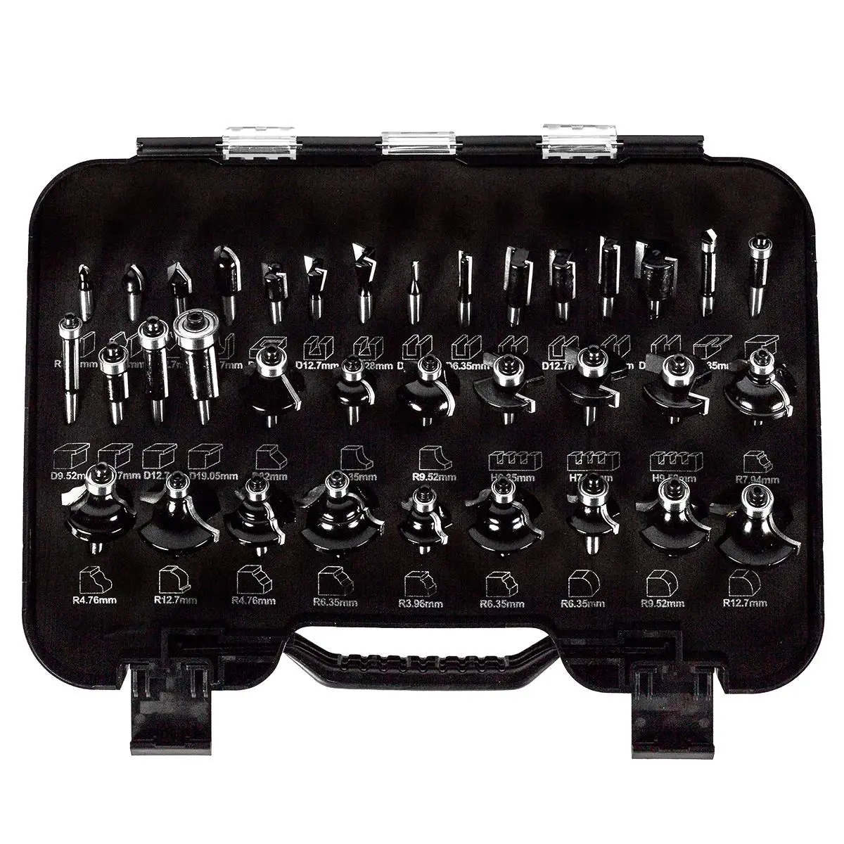Excel 1/4In Shank Router Cutter Bit 35 Piece Set 2