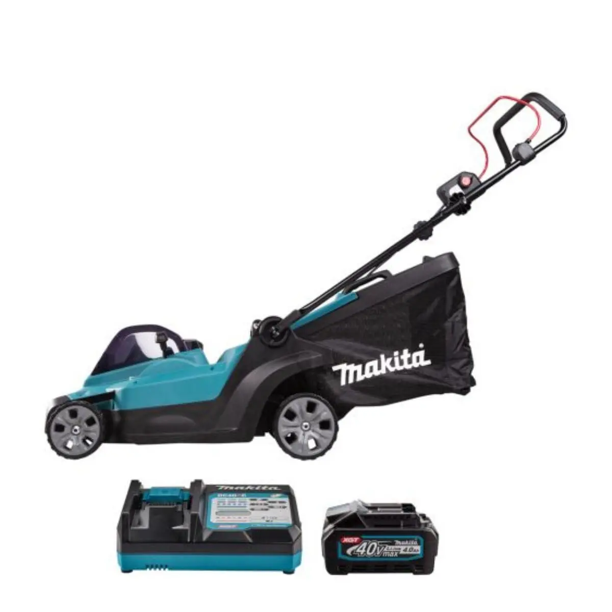Makita Lm004gm103 40Vmax Xgt Brushless 430Mm (17") Lawn Mower With 1 X 4.0Ah Battery & Charger 1