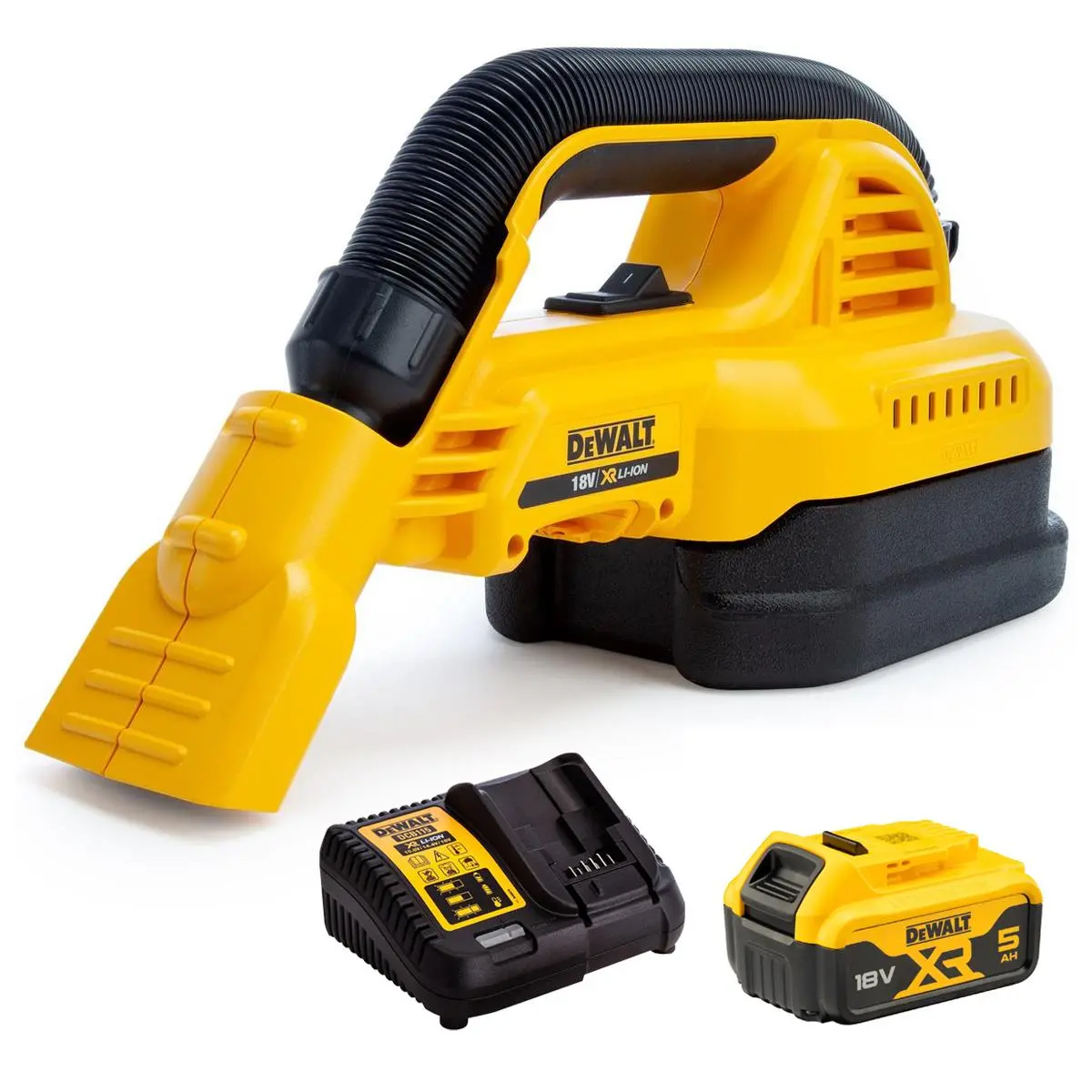 Dewalt Dcv517n 18V Xr Wet & Dry Hand-Held Vacuum With 1 X 5.0Ah Battery & Charger 1