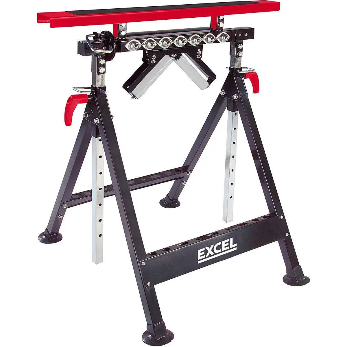 Excel Multi-Function 4 In 1 Workbench Table Trestle Roller Stand Adjustable Height 1