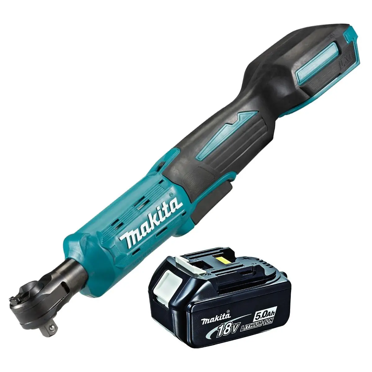 Makita Dwr180z 18V Lxt Ratchet Wrench With 1 X 5.0Ah Battery 1