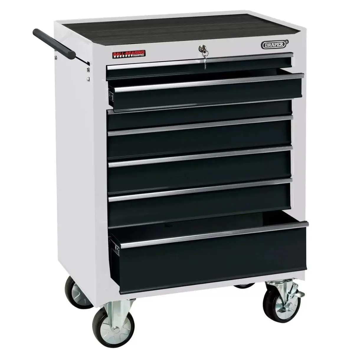 Draper Rc7d/W 26" Roller Tool Cabinet 7 Drawer White 35744 1