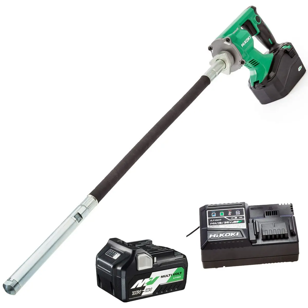 Hikoki Uv3628dajyz 36V Brushless 28Mm Concrete Vibrator With 1 X 4.0Ah Battery & Charger 1