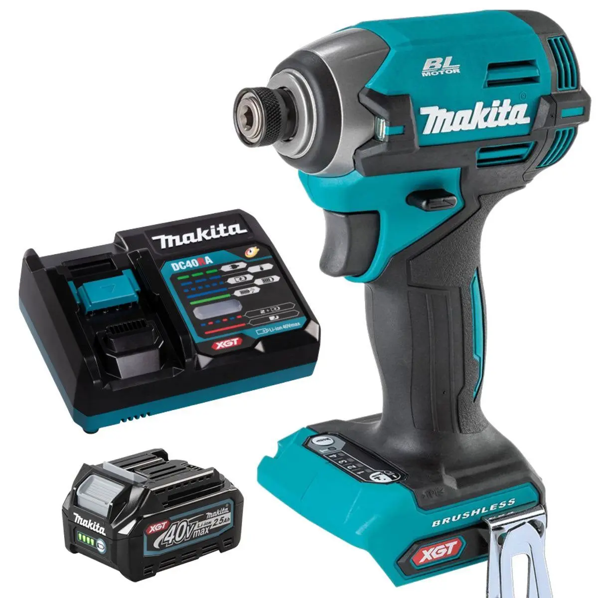 Makita Td003gz 40V Brushless Impact Driver With 1 X 2.5Ah Battery & Charger 1