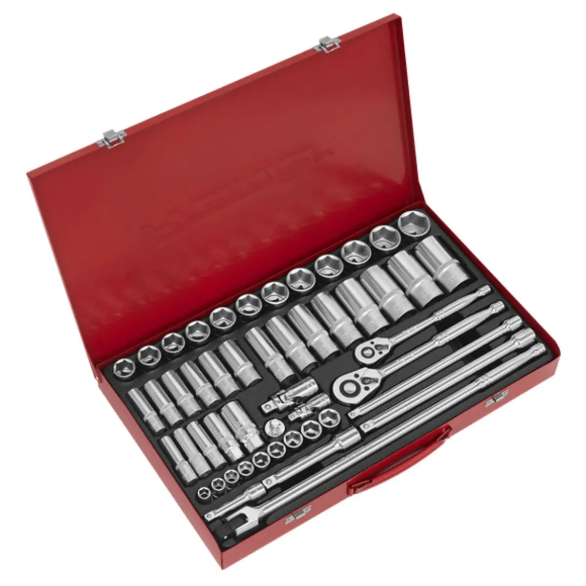 Sealey Ak6942 3/8"& 1/2"Sq Drive Socket 50Pc Set 1
