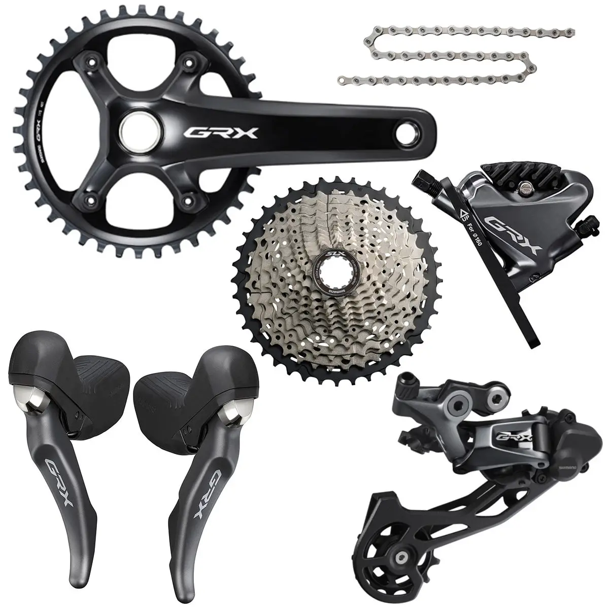 Shimano Grx800 Disc Groupset, 40T - 172.5Mm 1