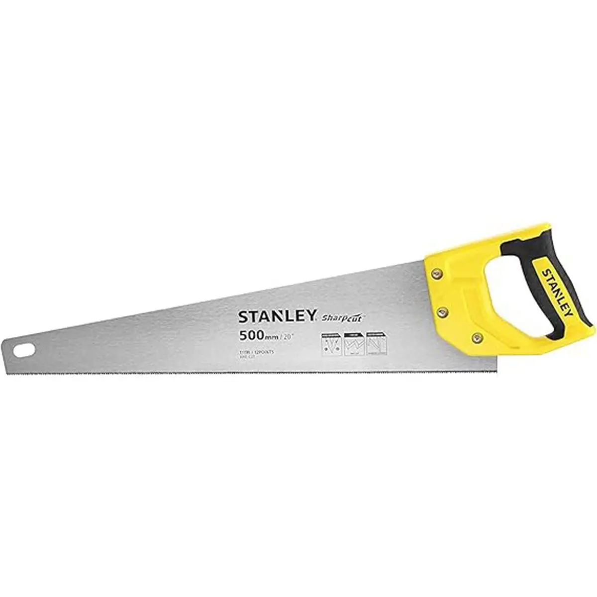 Stanley 500Mm Sharpcut Handsaw 20In 11 Tpi Sta120371 1