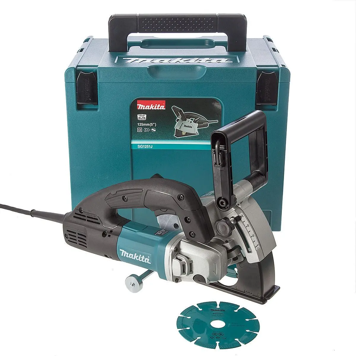 Makita Sg1251j/1 125Mm Wall Chaser 110V In Case 1