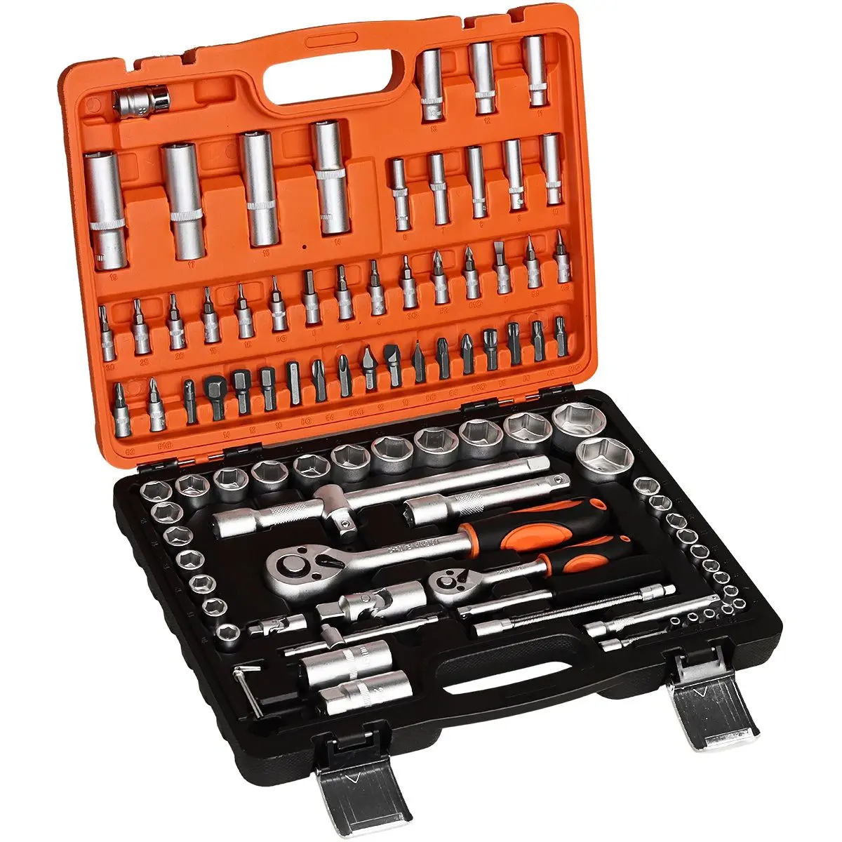 Kendo 1/4" & 1/2" Ratchet Drive Socket Set 94 Piece 1