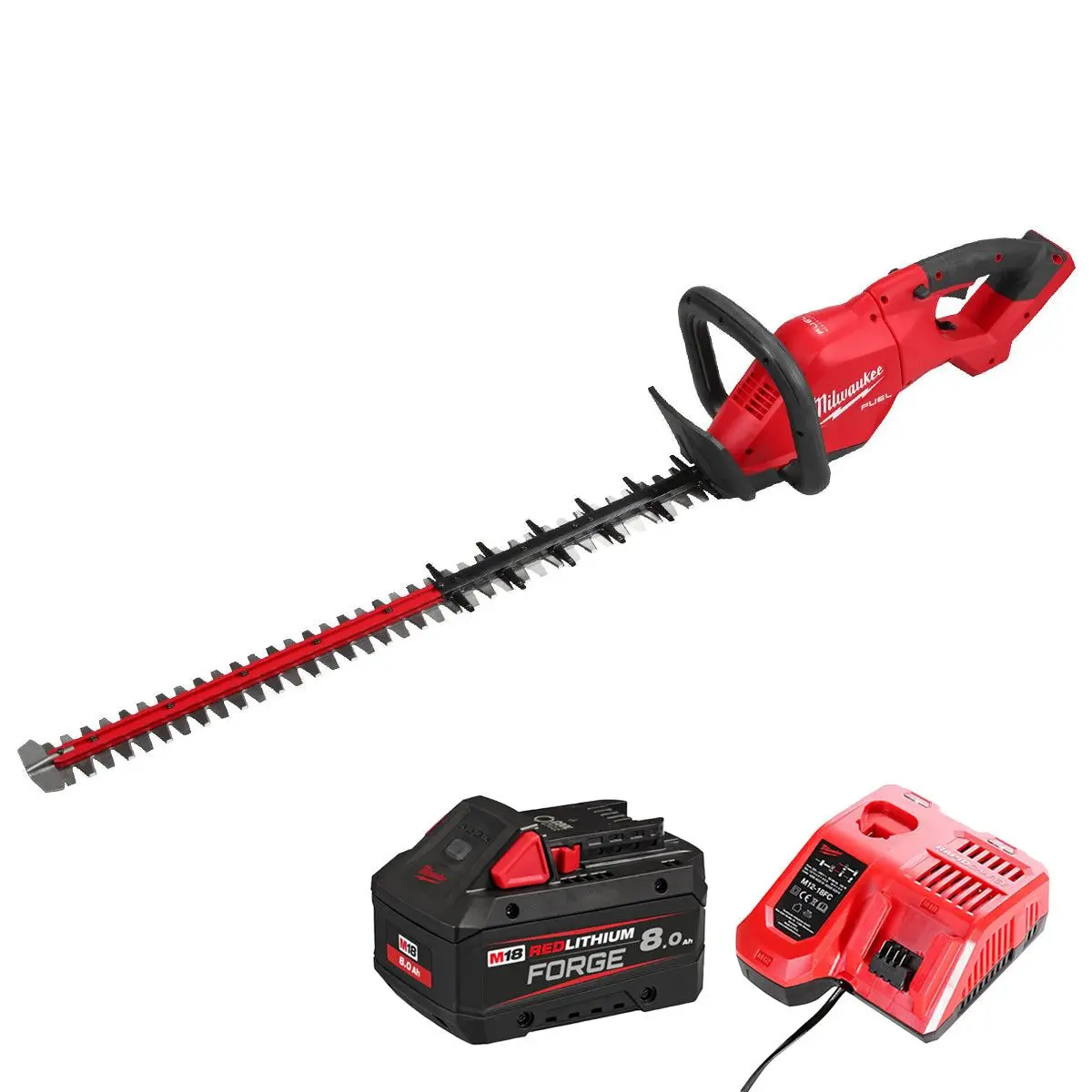 Milwaukee M18fhet75g2-0 18V Fuel Brushless 75Cm Hedge Trimmer With 1 X 8.0Ah Battery & Charger 1