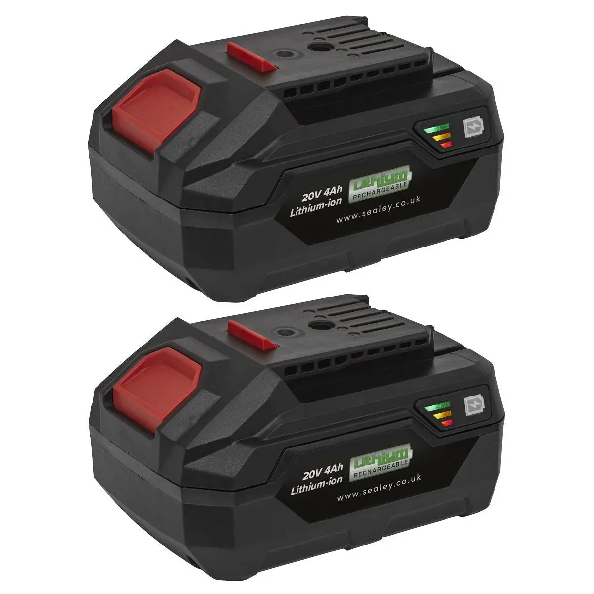 Sealey Bk04 Power Tool Battery Pack 20V 4Ah Kit For Sv20v Series 1