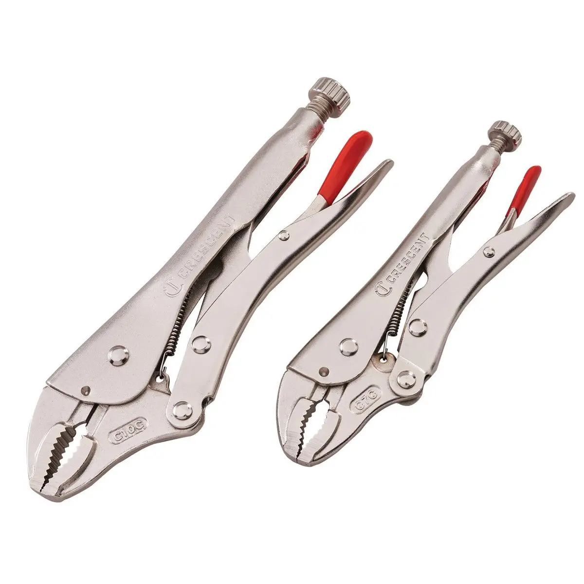Crescent 2 Piece Locking Plier Set With Wire Cutter Durable & Versatile Tool Xms24molegrp 1