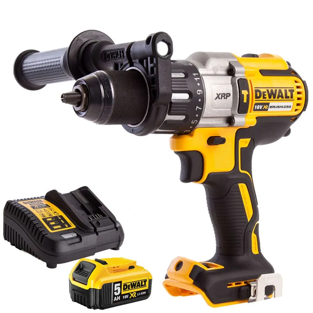 Dewalt Dcd996n 18V Brushless Combi Drill With 5.0Ah Battery & Charger 1