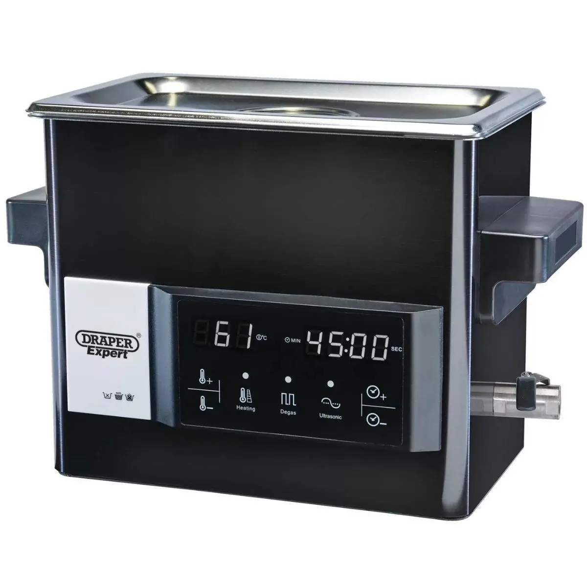 Draper Tools Uct-27L Expert Ultrasonic Cleaning Tank 230V/500W 92639 1