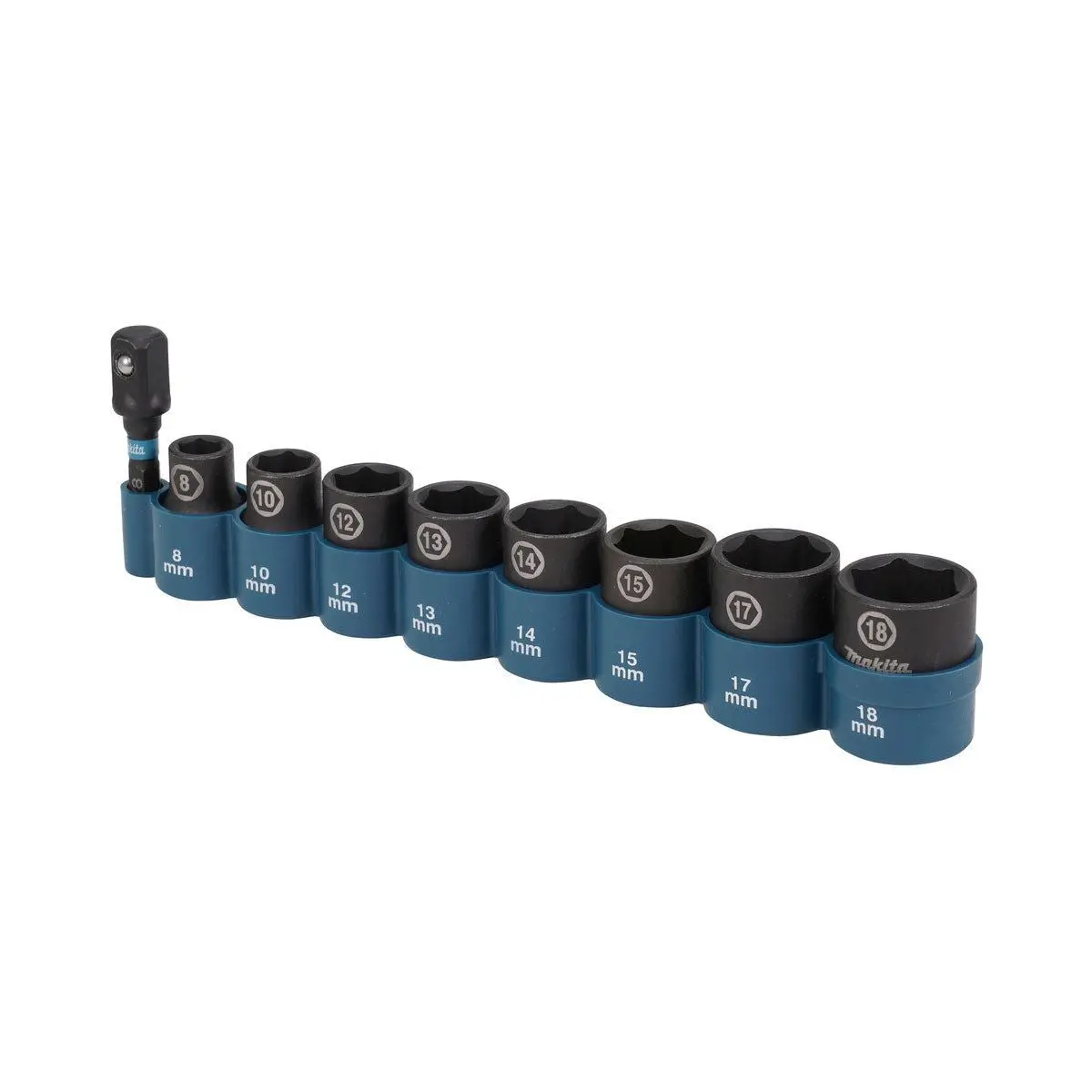 Makita E-16639 3/8" Square Drive Black Impact Socket Set Of 8 Piece 2