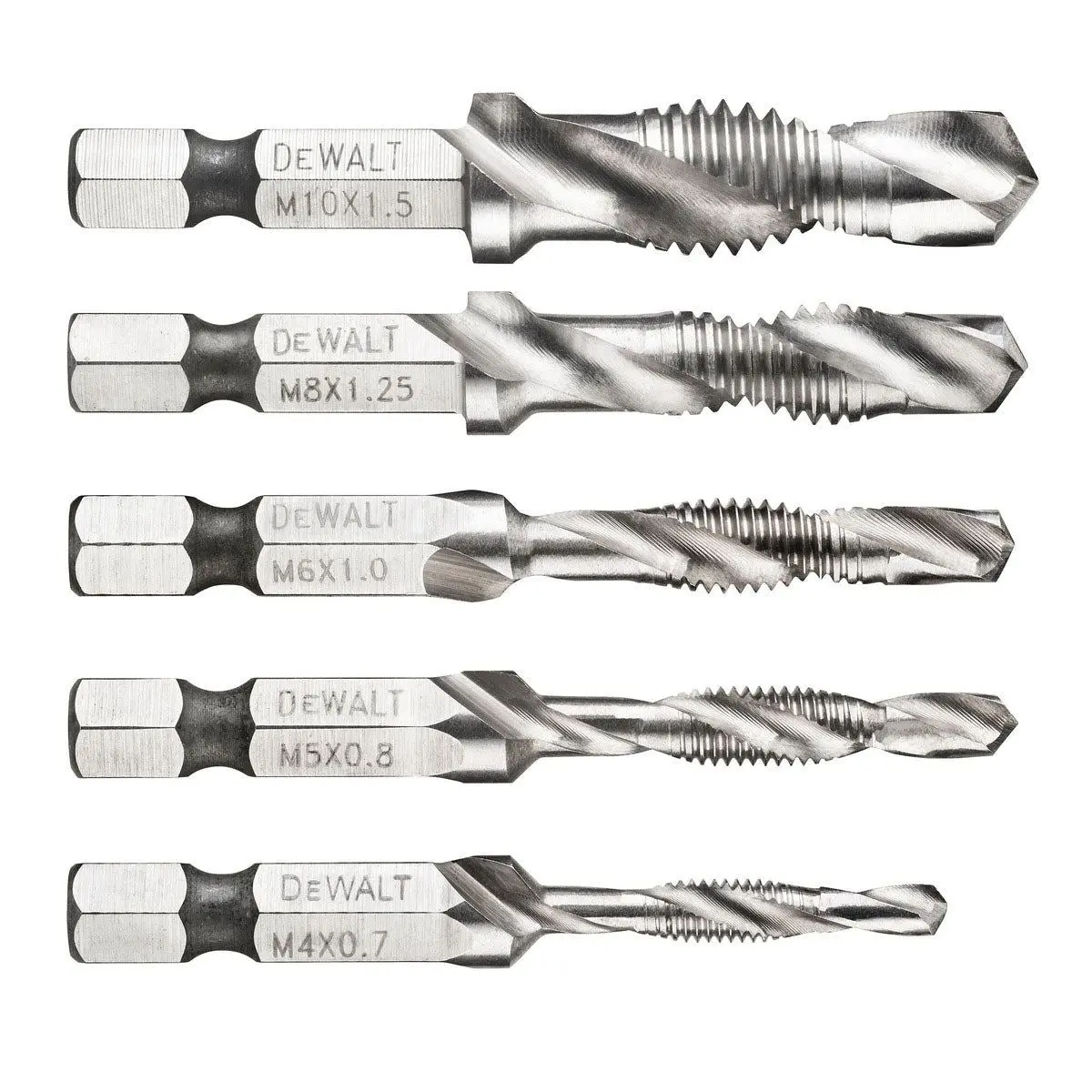 Dewalt Dt50060-Qz Impact Ready Drill Tap Set Of 5 Piece 1