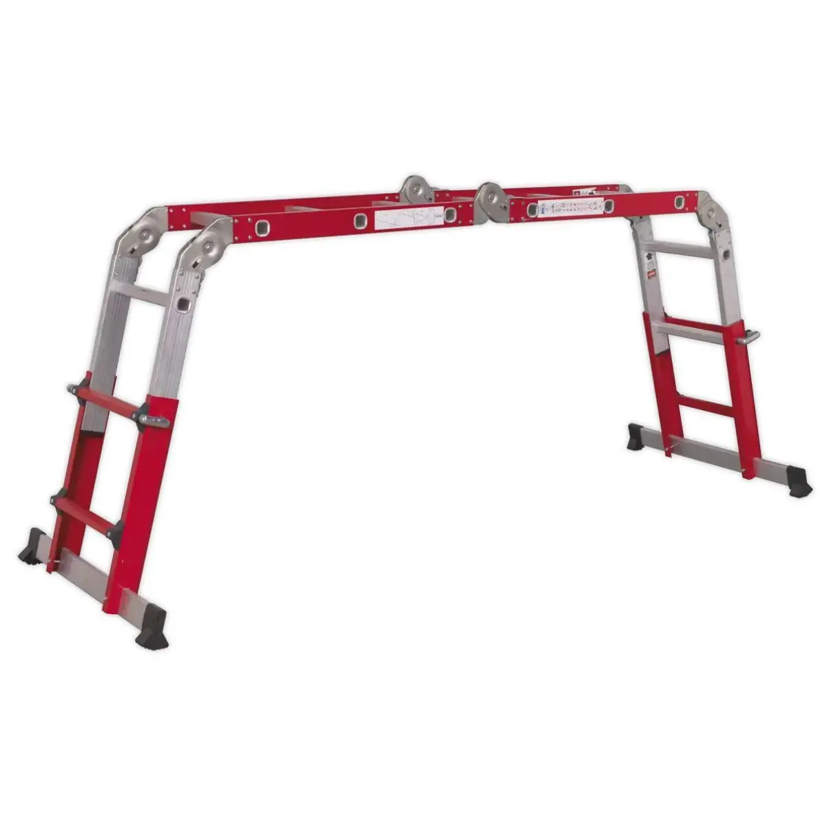 Sealey Afpl2 Aluminium Multipurpose Ladder Adjustable Height 1