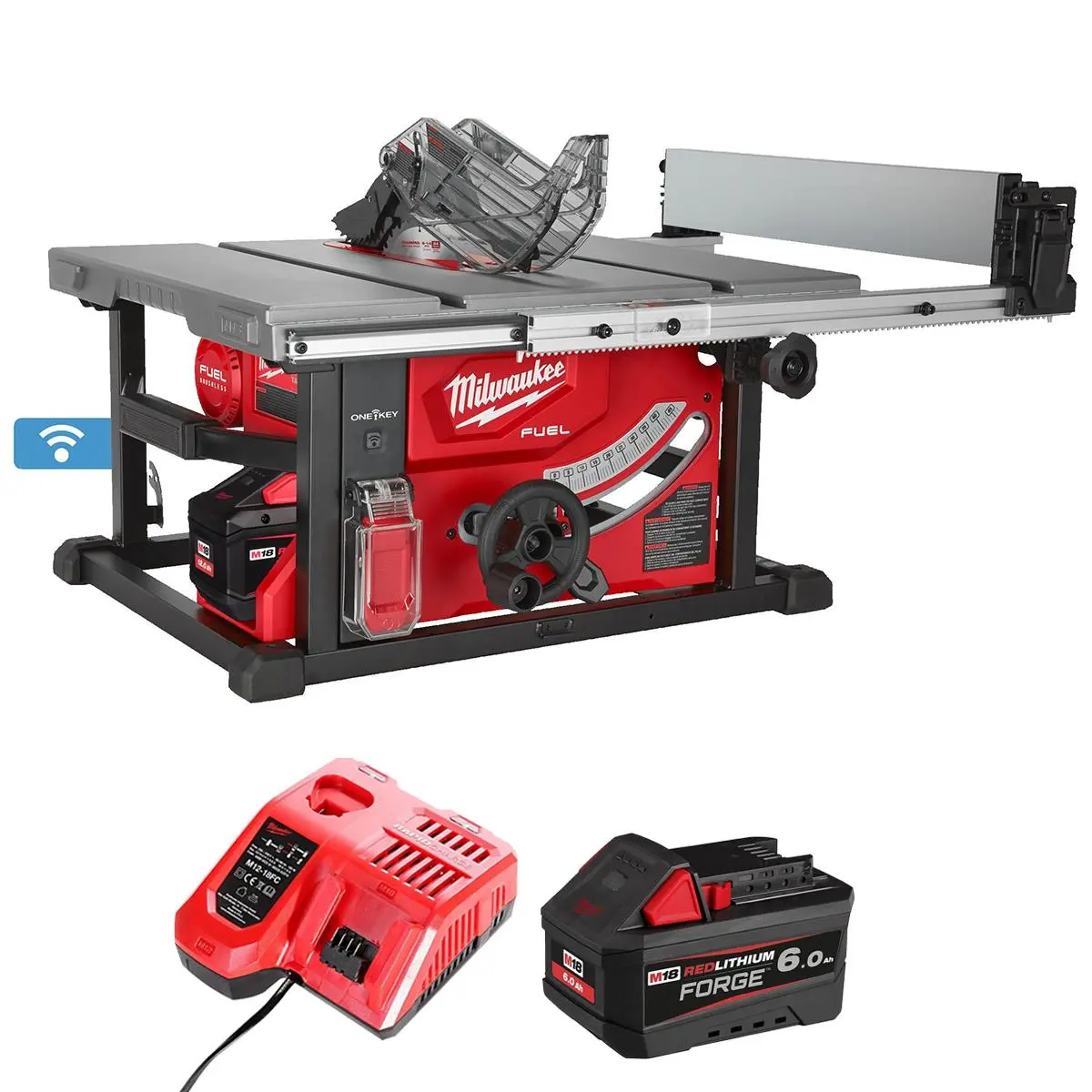 Milwaukee M18fts210-0 18V Fuel Brushless Table Saw With 1 X 6.0Ah Battery & Charger 1