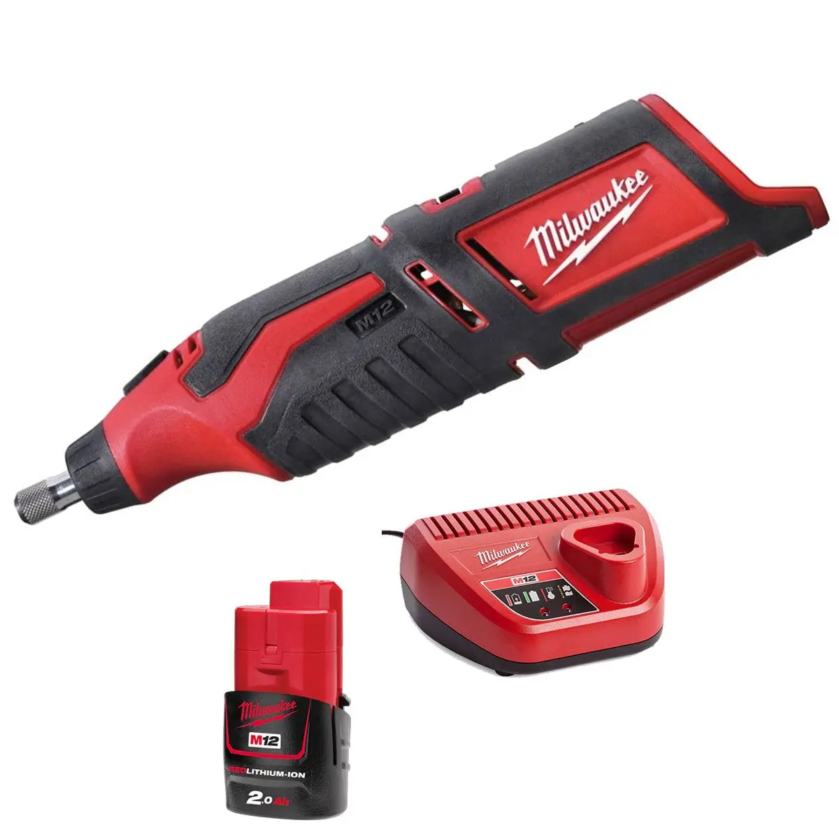Milwaukee C12rt-0 12V Rotary Multi Tool With 1 X 2.0Ah Battery & Charger 1