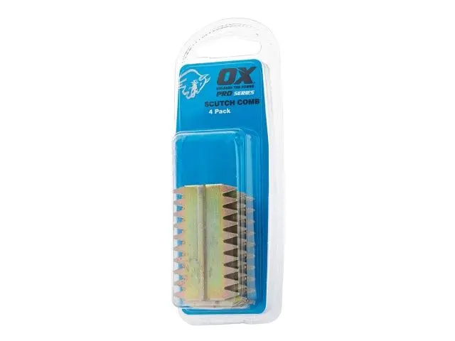 Ox Pro 25Mm Scutch Combs Pack Of 4 Ox-P080725 1